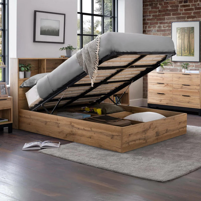 Wooden bed iconic abode