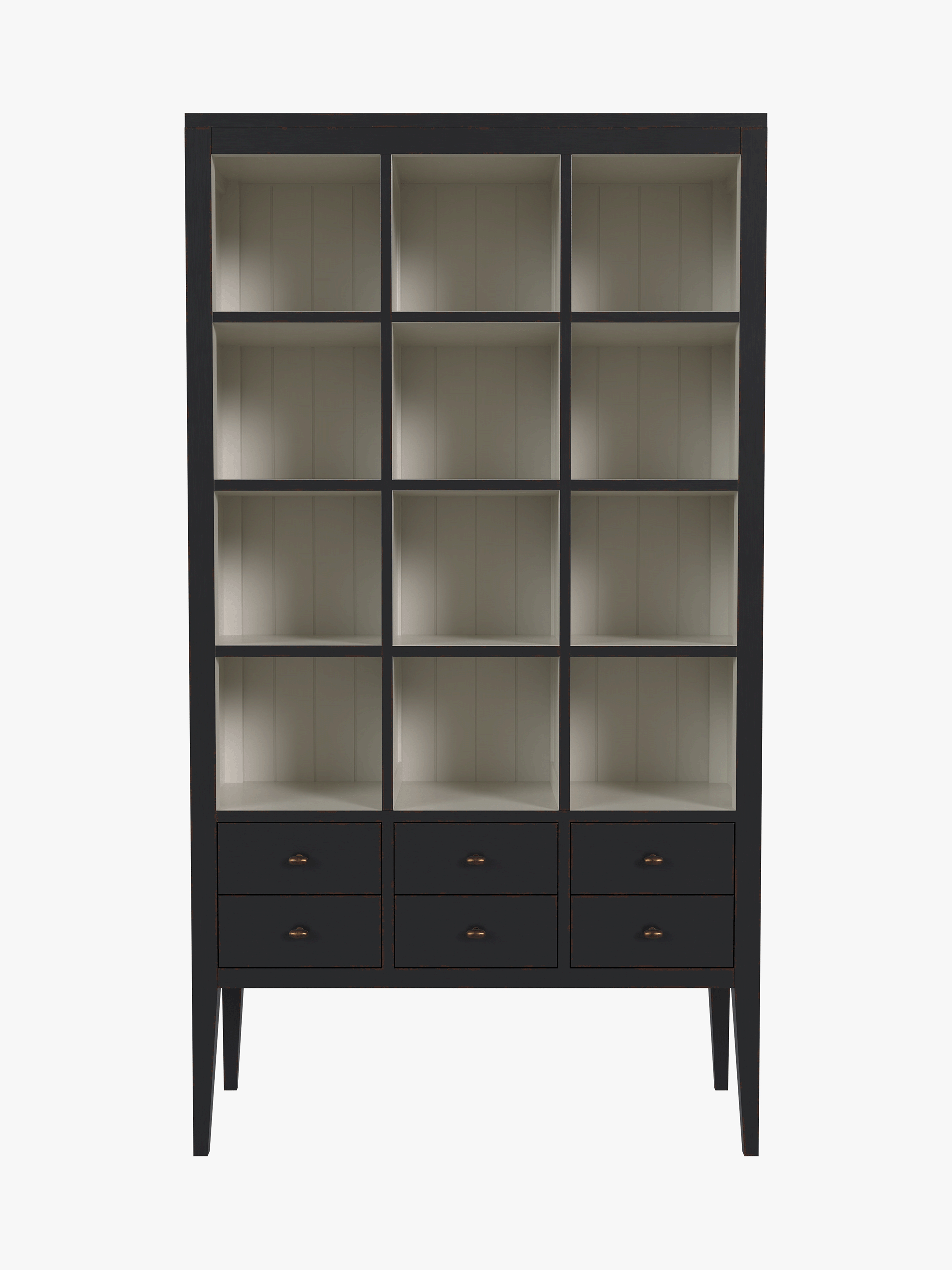 Barwick 6 Drawer Triple Bookcase