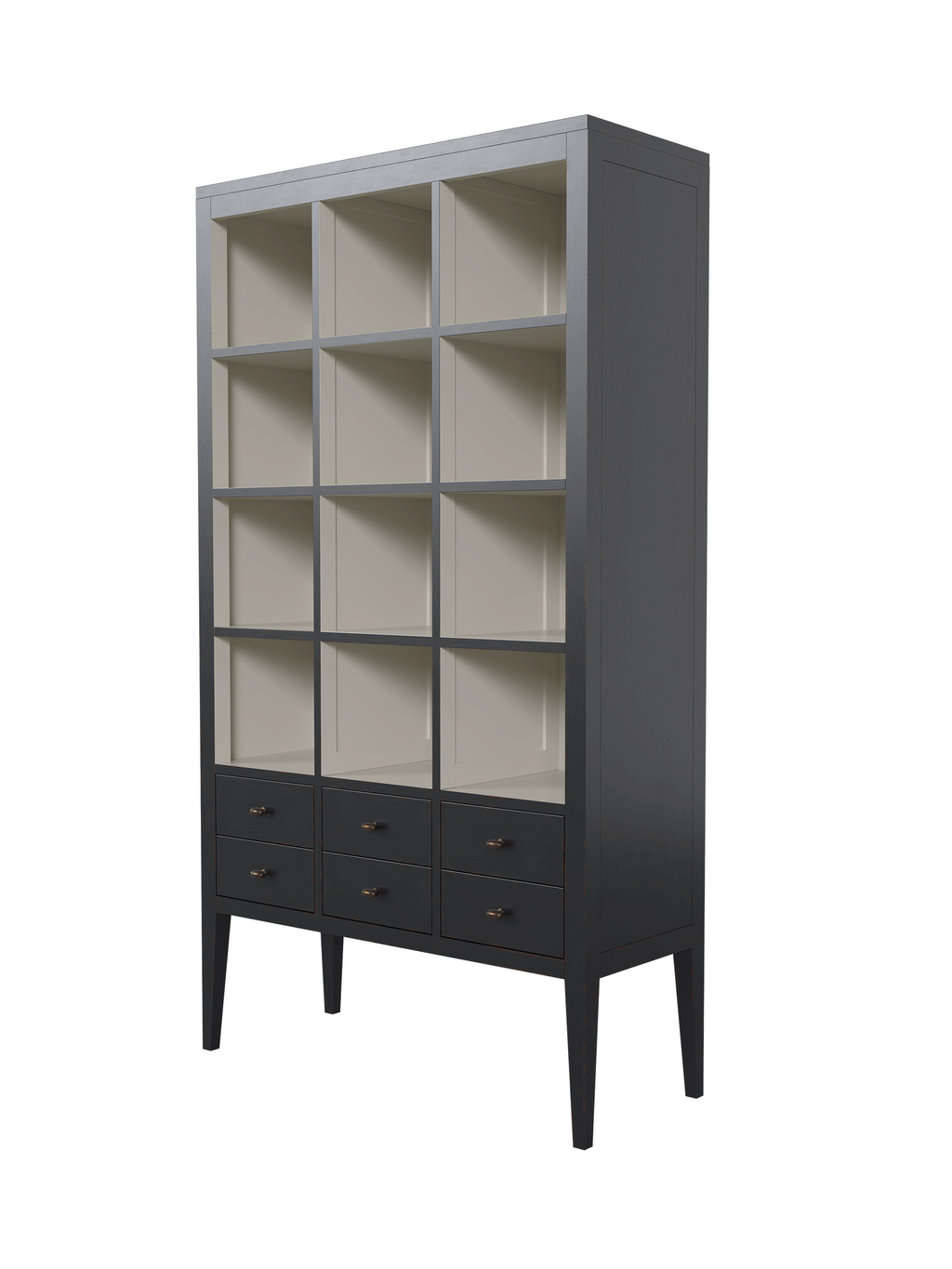 Barwick 6 Drawer Triple Bookcase