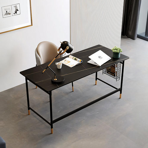 Bleeker Office Desk, Sintered Stone - large home office desk