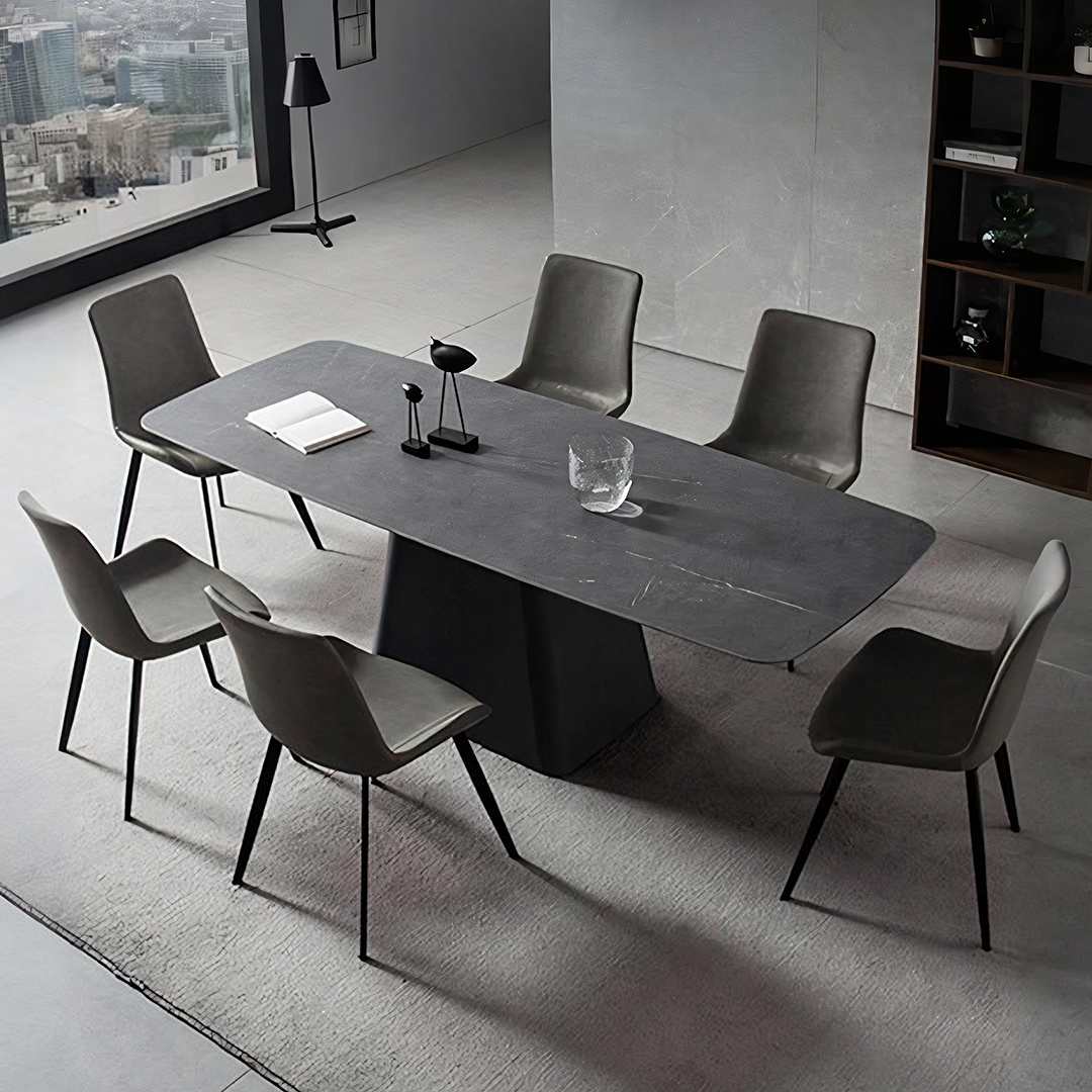 Bontempi Dining Table, Sintered Stone - oak dining table and