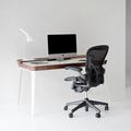 Brannan Office Desk, Wood - height adjustable office desk