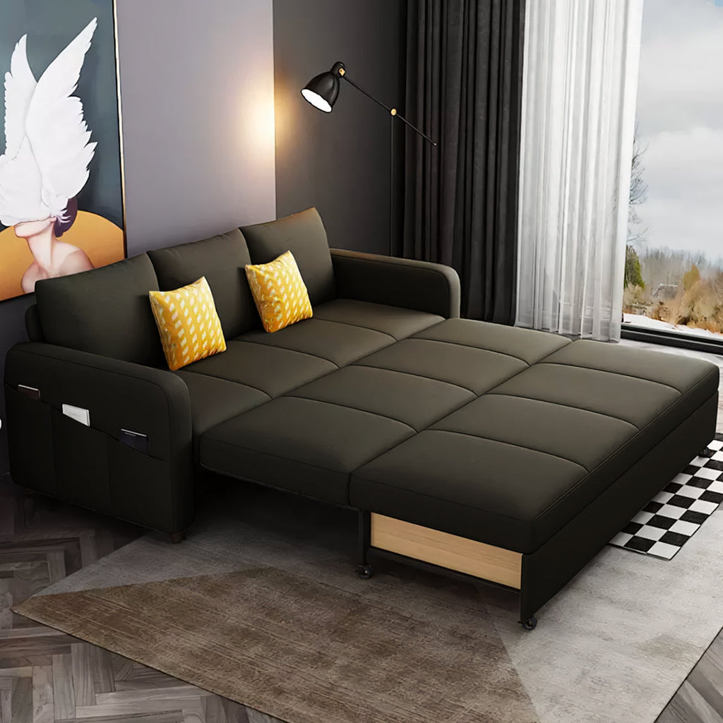 Gabriel Two Seater Sofa Bed, Linen with homebase sofa bed