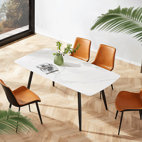 Canopy Dining Table, Sintered Stone - black dining table