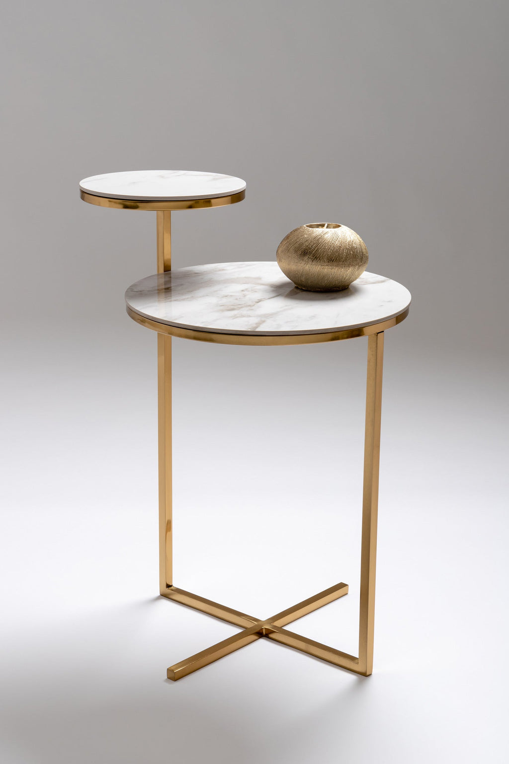 Cruz Side Table (Brushed Brass)