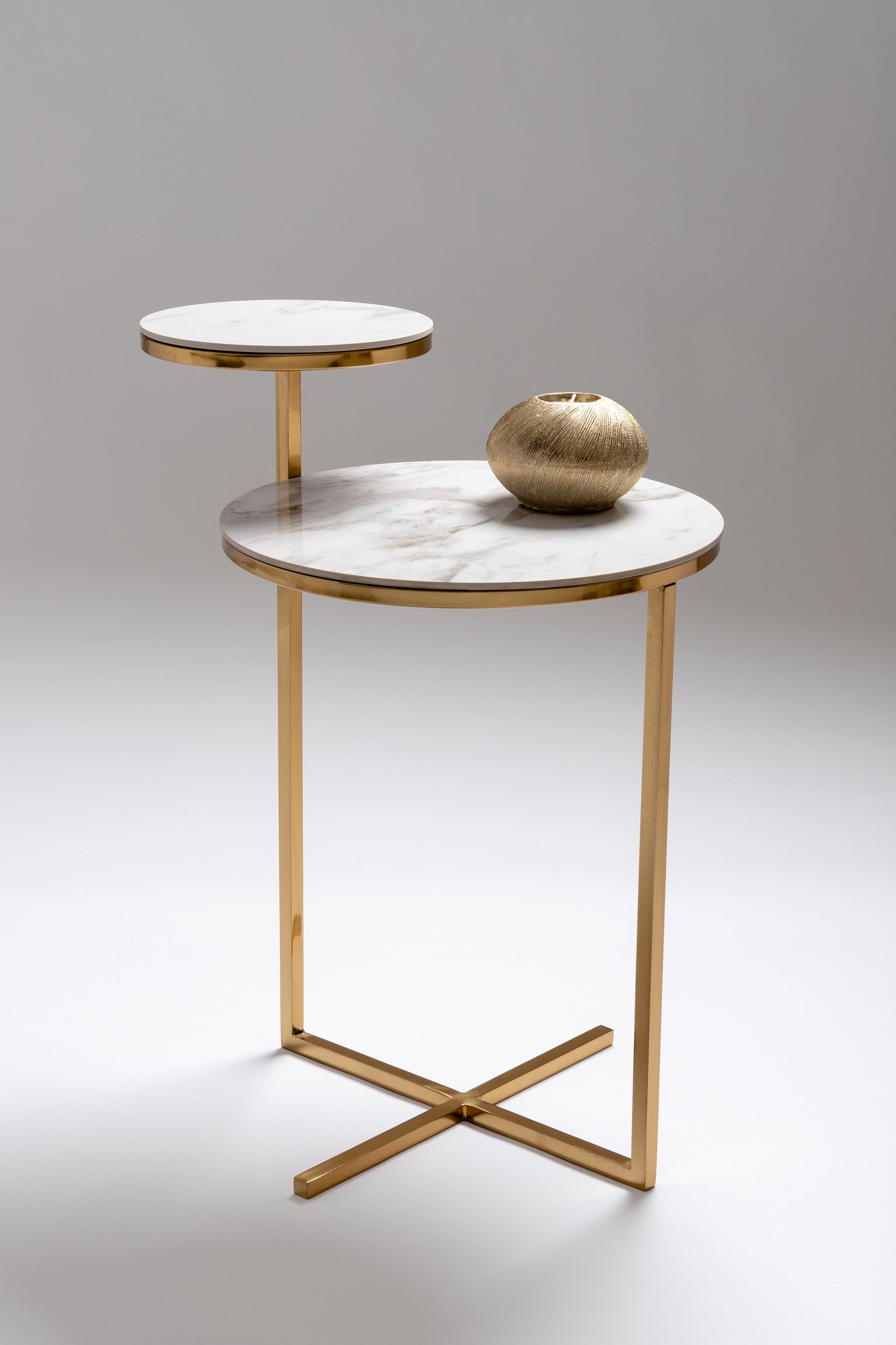 Cruz Side Table (Brushed Brass)