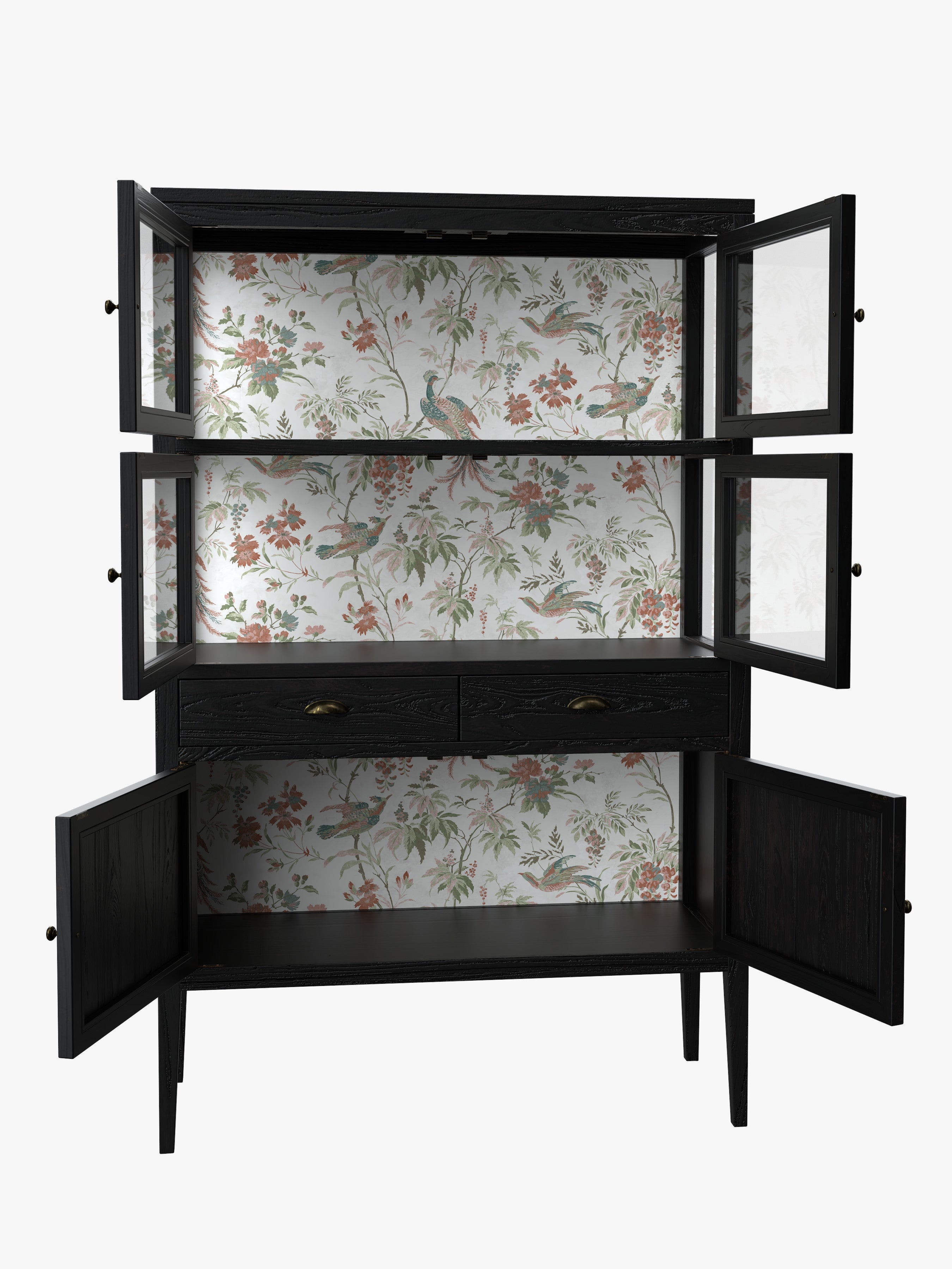 Elmhurst 6 Door 2 Drawer Display Unit