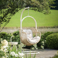 Galilea Rattan Garden Hanging Egg Chair with Stand, Indoor / Outdoor Furniture-Weilai Concept-Weilai Concept