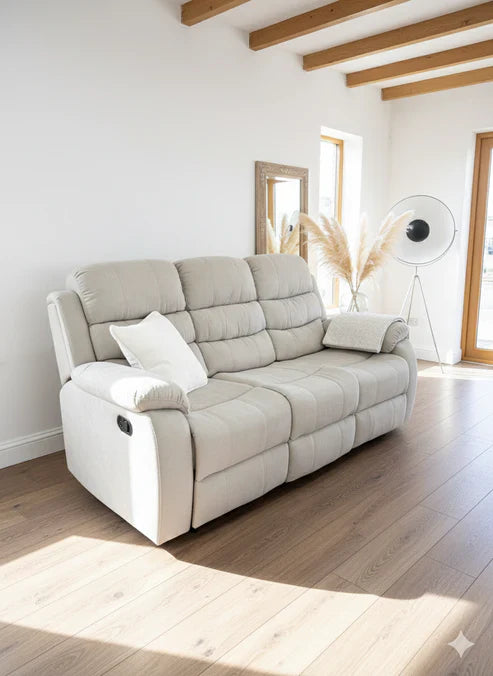 Stanley Manual Recliner Sofa Beige Armchair