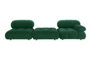 B&B Italia Camaleonda Style Sofa, Three Seater Sofa, Modular Sofa, Velvet with left hand facing corner sofa