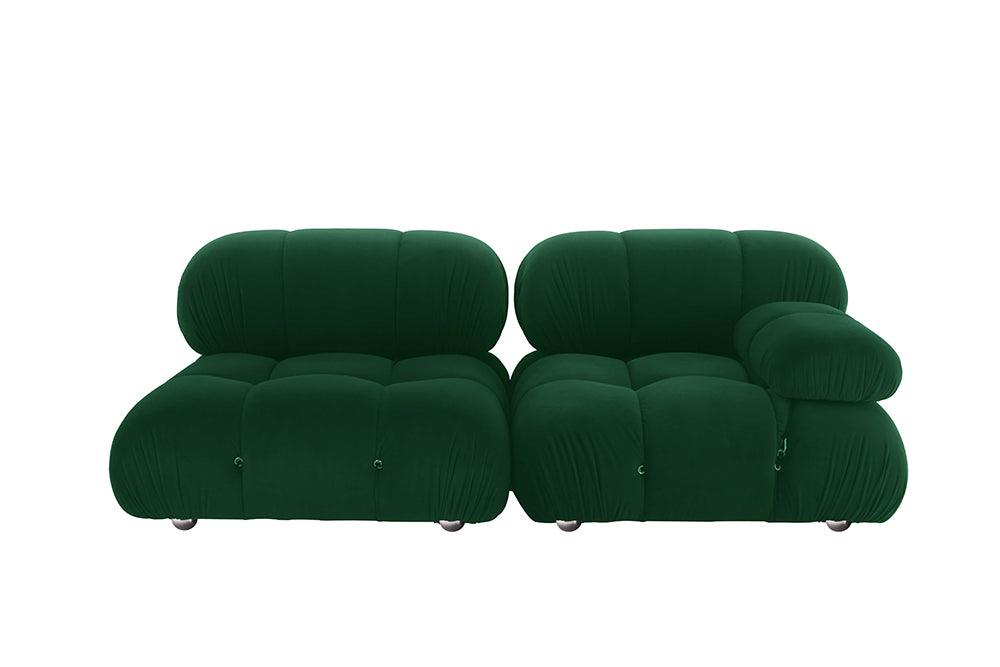 B&B Italia Camaleonda Style Sofa, Three Seater Sofa, Modular Sofa, Velvet with small garden corner sofa