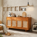 Hadza Narrow Sideboard, Solid Wood - thin sideboard cabinet