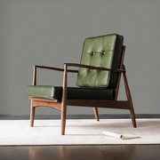 Hans CH32 Green Armchair, Solid Wood-Weilai Concept-Weilai Concept