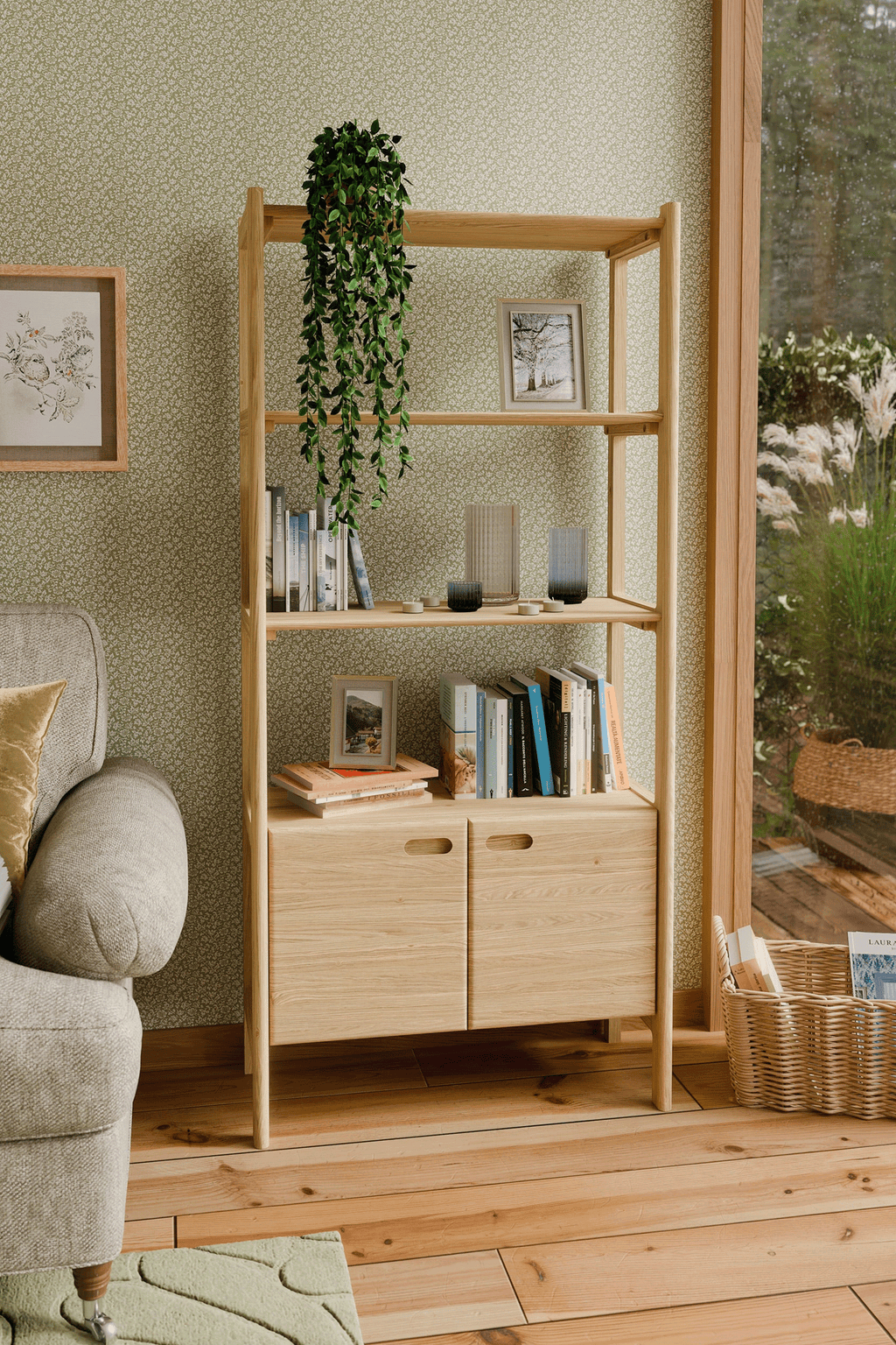 Hazlemere 2 Door Single Bookcase