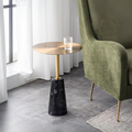 Kilby Side Table, Marble-Weilai Concept-Gold+Black-Weilai Concept