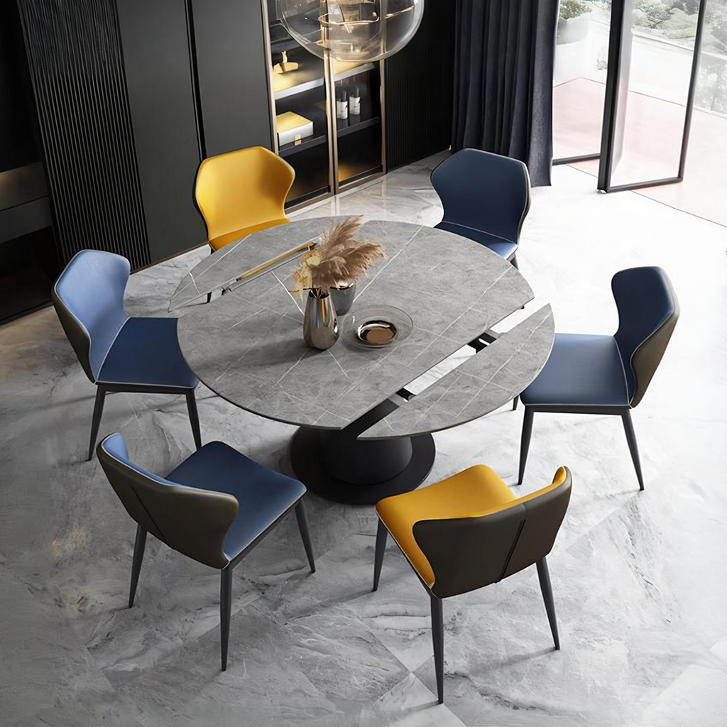 Lessie Extendable Dining Table, Sintered Stone - fold away dining table