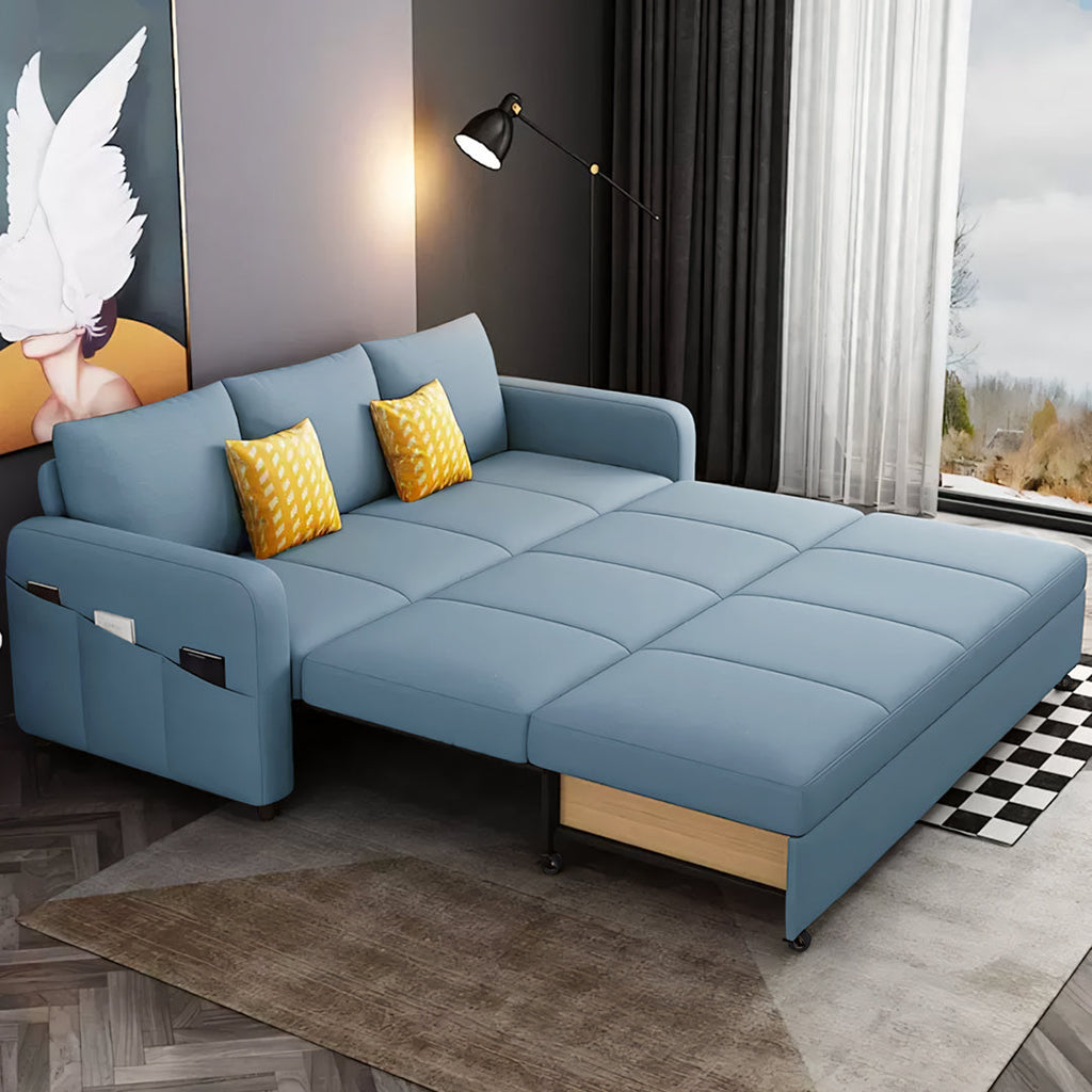 Gabriel Two Seater Sofa Bed, Linen with economic sofa bed