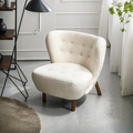 Lilla Petra Lounge Chair, Short Hair, Boucle-Weilai Concept-Weilai Concept