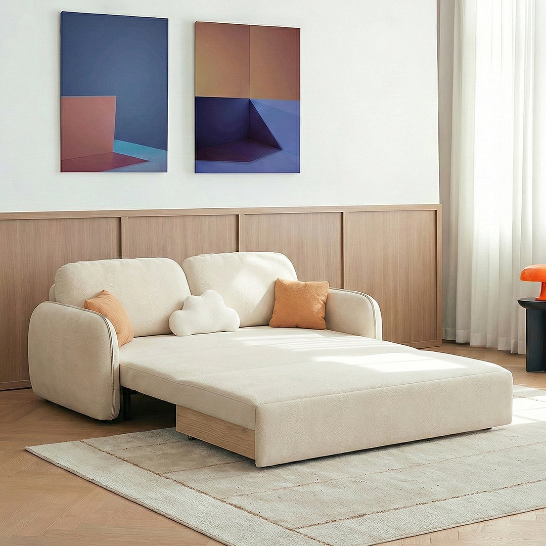 Detail view of Lunana Two Seater Sofa Bed With Drawer with sofa bed two seater