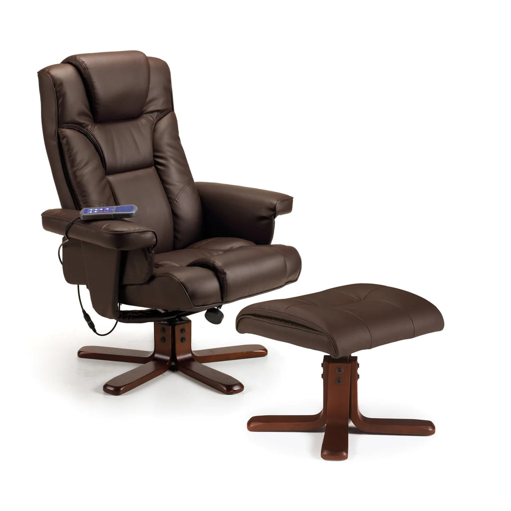  Recliner chair with ottoman iconic abode