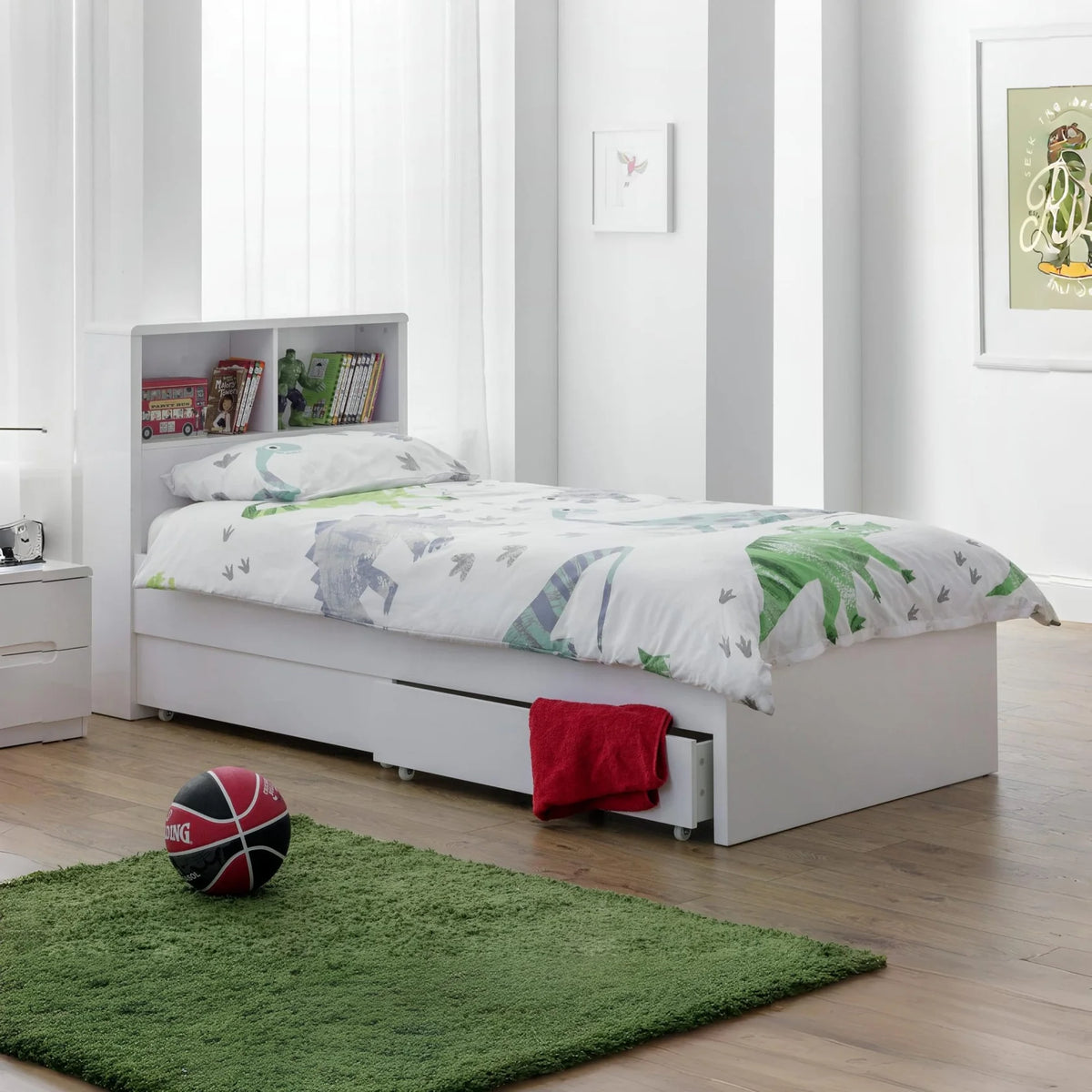 Manhattan Bookcase 90cm Single Bed