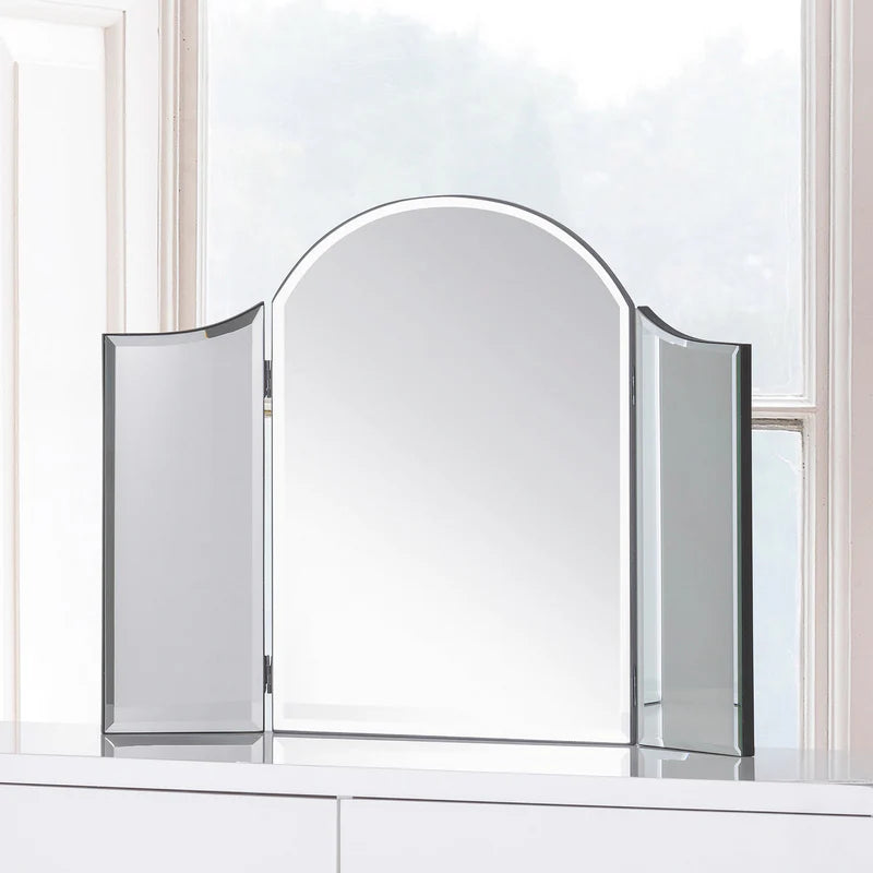 Tri-fold vanity mirror Iconic abode