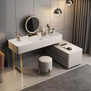 Maynard Dressing Table With Sideboard With LED Mirror - black sideboard gloss