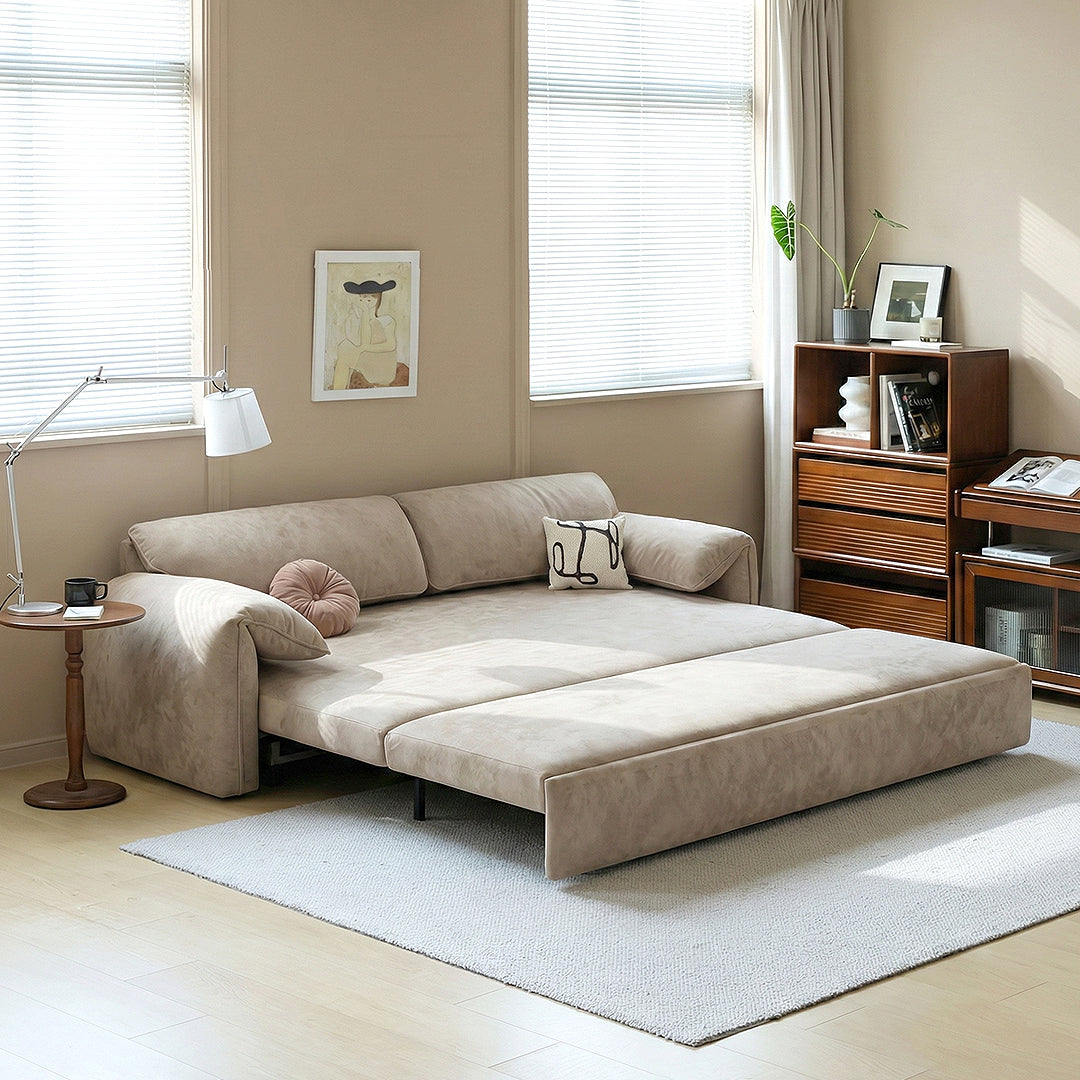 Detail view of Moore Two Seater, Three Seater Sofa Bed With Storage with love seat sofa bed