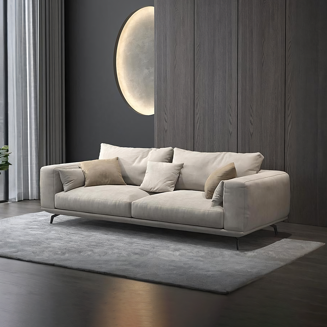 Two / Three Seater Sofa, Leathaire with beige sofa corner