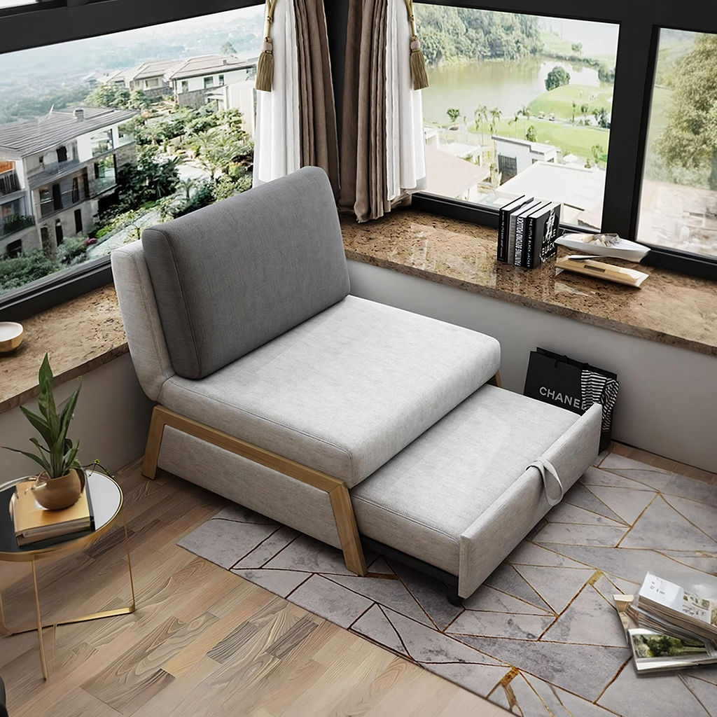 Nora Sofa Bed, Single Sofa Bed with pink sofa bed