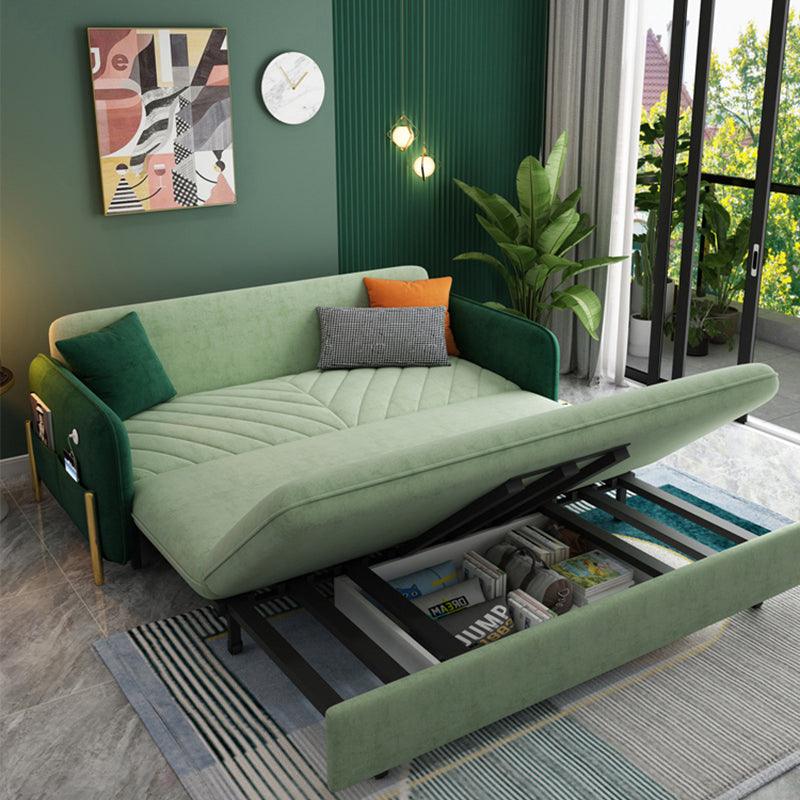 Aditi Two Seater Sofa Bed, Green with bed mattress sofa