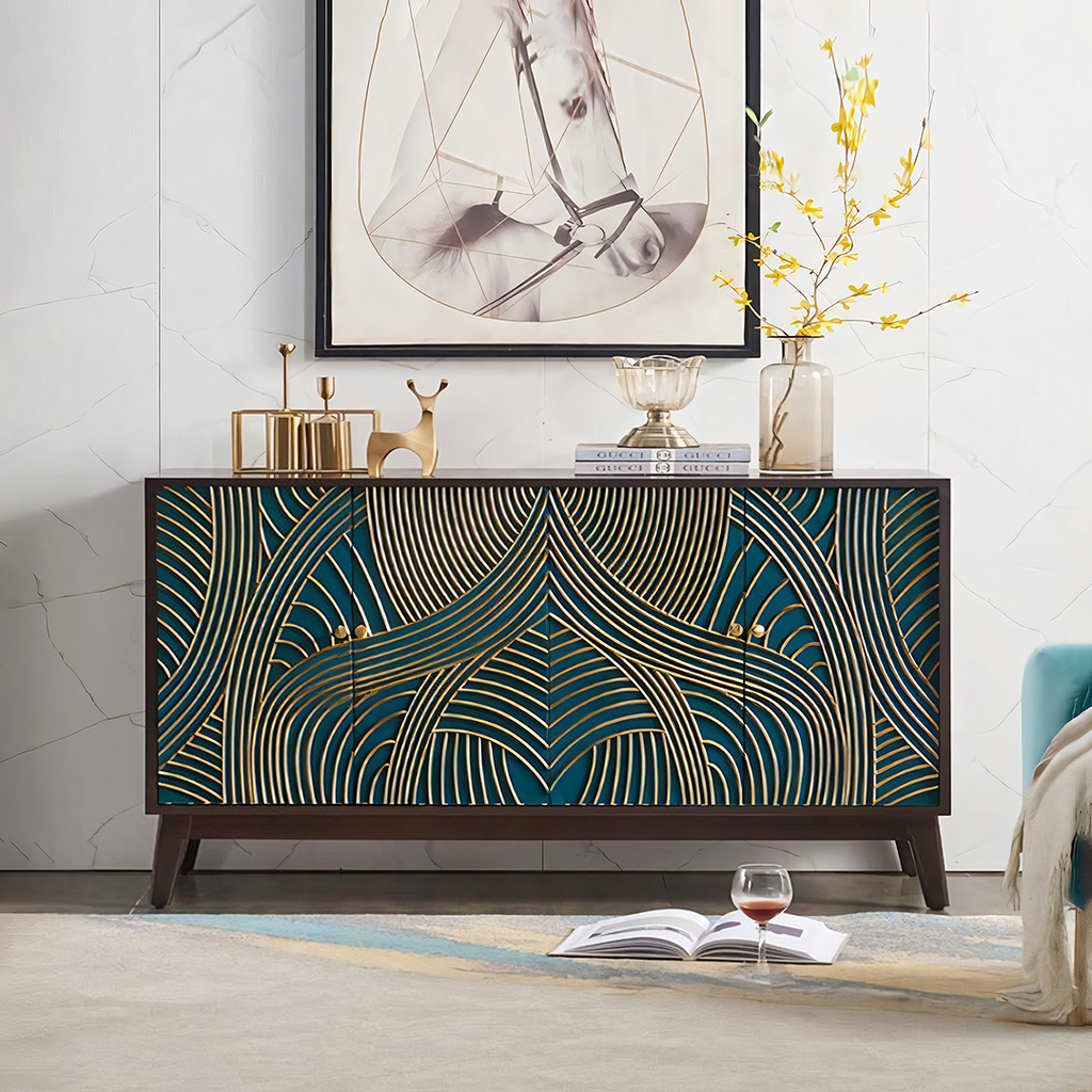 Pavia Sideboard - sideboard with rattan