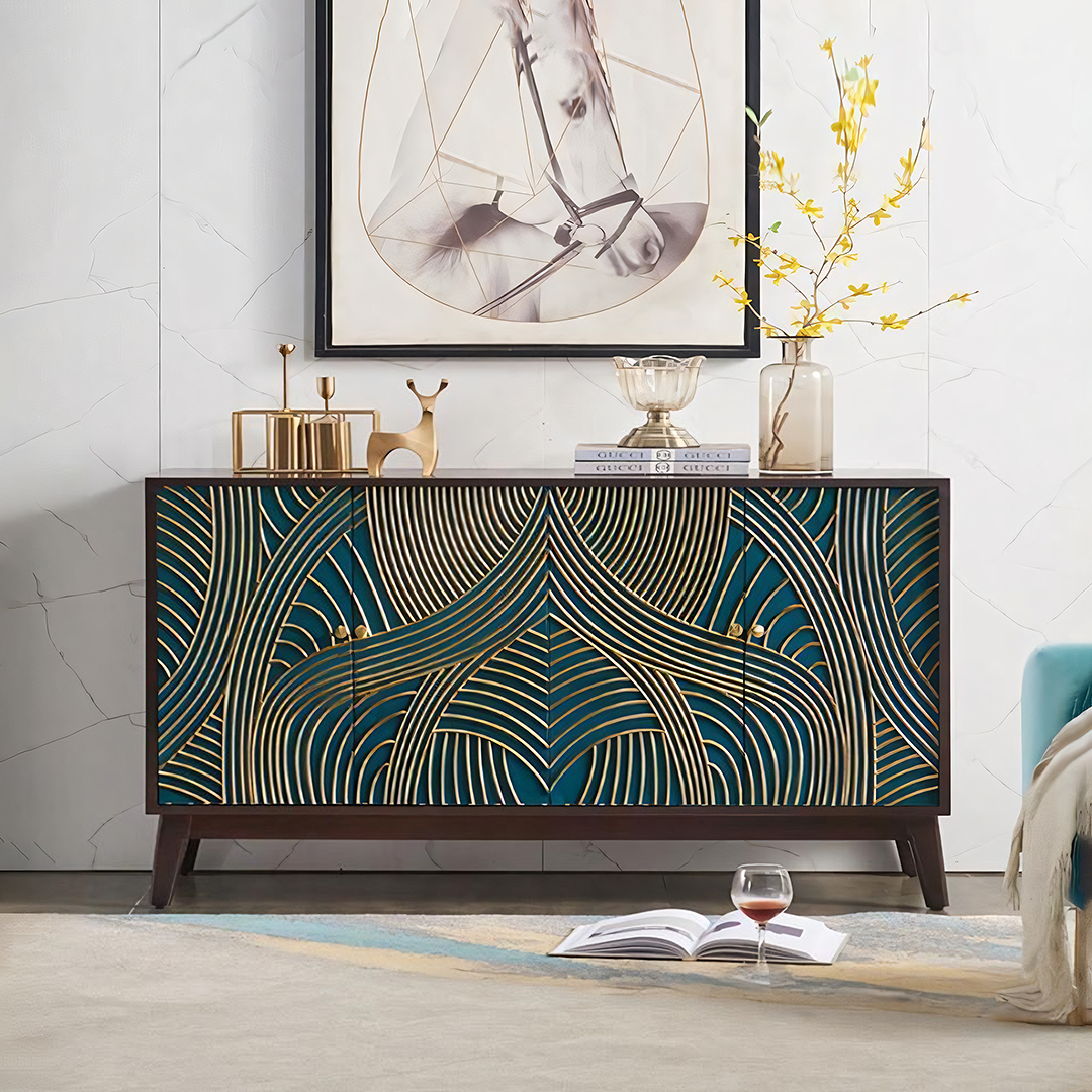 Pavia Sideboard - sideboard with rattan
