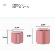 Pink Mini Accordion Stool-Weilai-Weilai Concept
