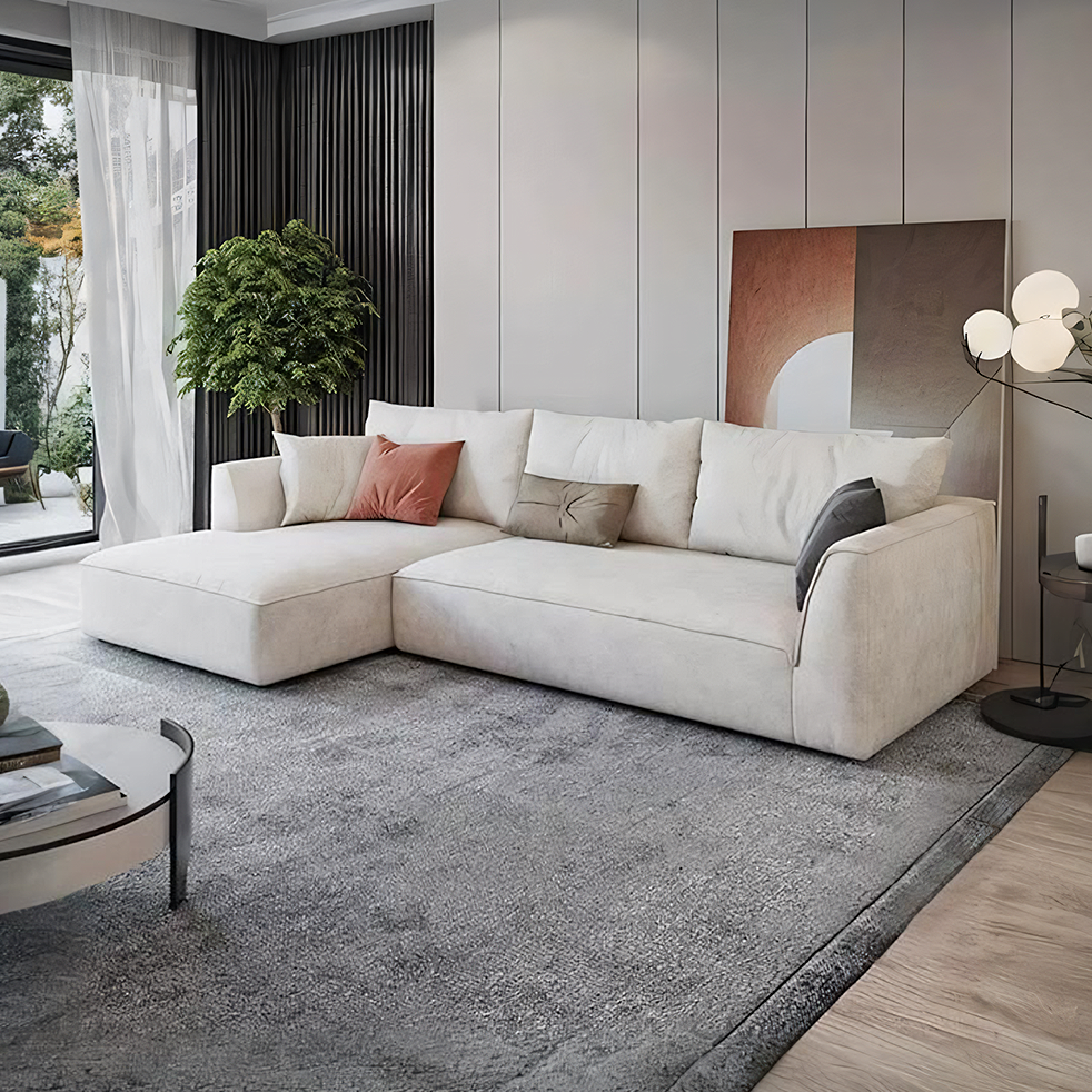 Dexter Two Seater Corner Sofa, Leathaire, side view of corner sofa for dining room