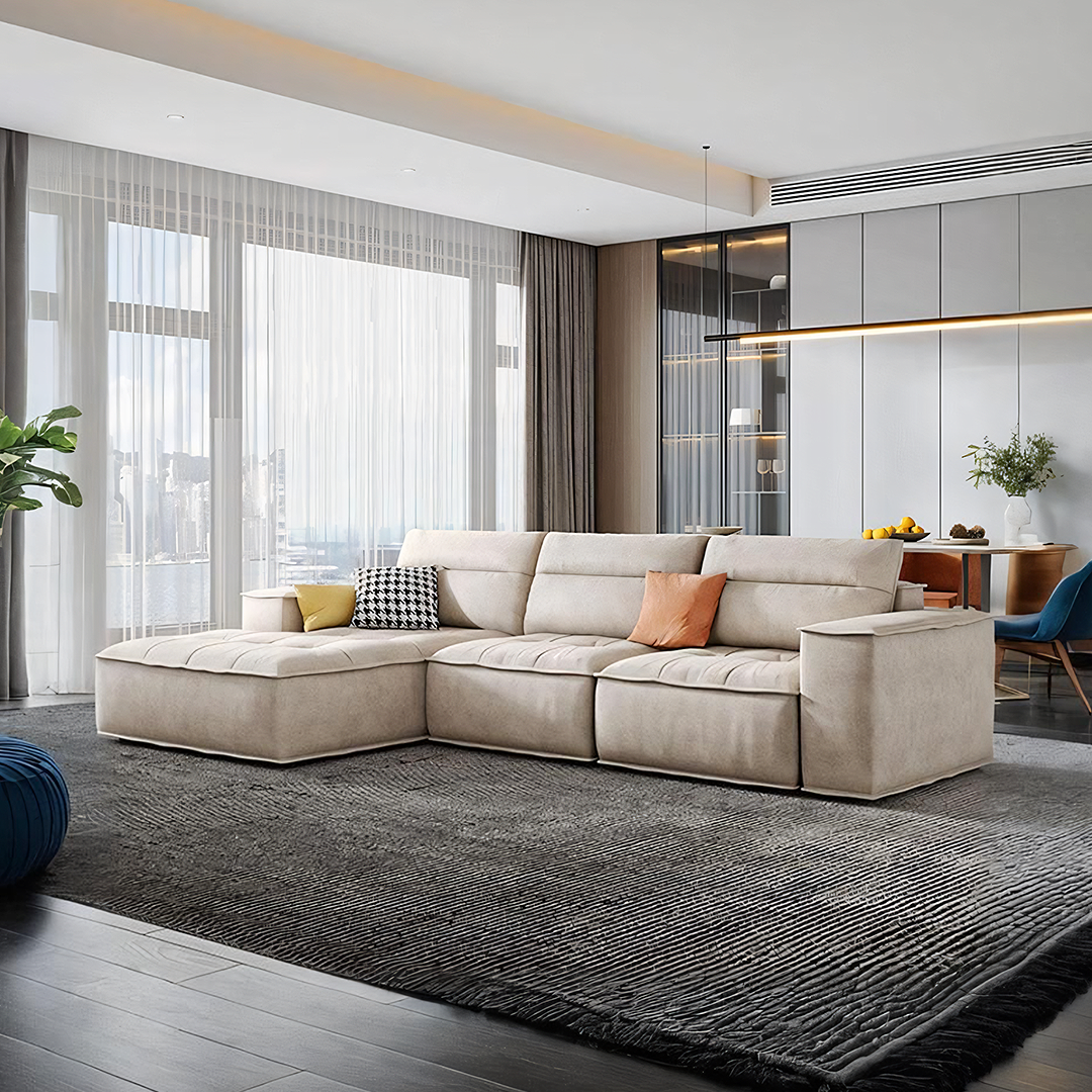 Lou Two Seater, Three Seater, Four Seater, Five Seater Sofa, Corner Sofa, Leathaire, lifestyle view