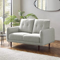 Remy 2  Seater Light Grey Fabric Sofa