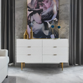 Rutland Sideboard, Gold & White - hallway sideboard