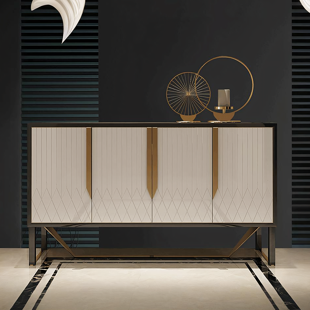 Sideboard, Khaki & Gold - small oak sideboard