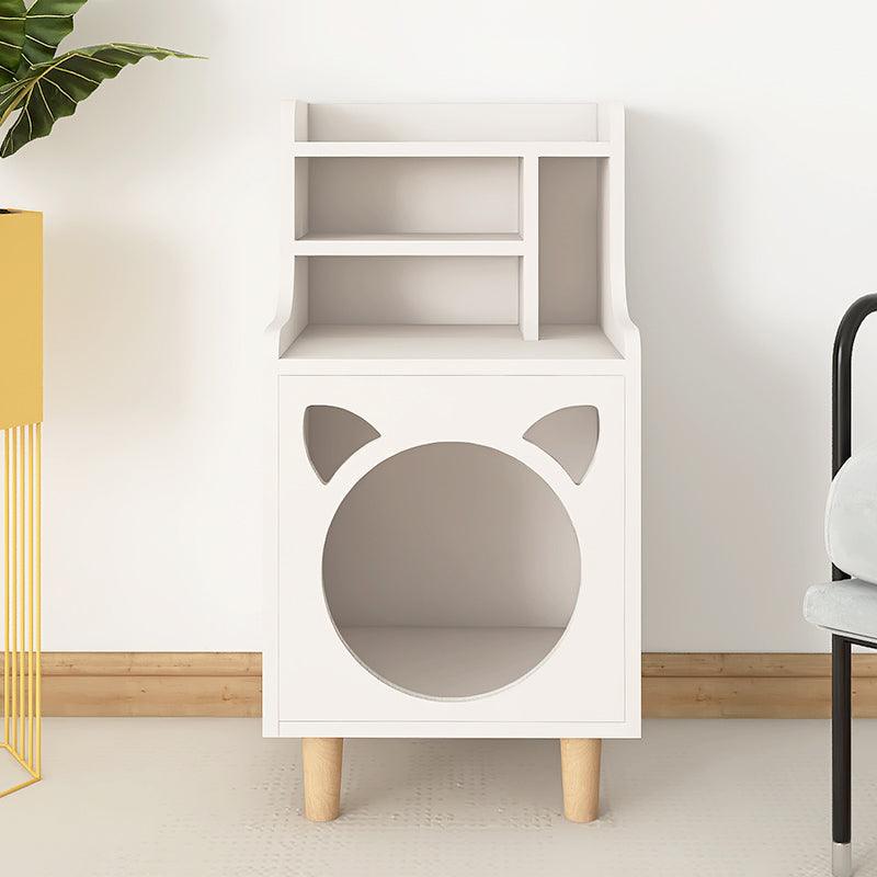 Pura Side Table With Pet House, Wood-Weilai Concept-Weilai Concept
