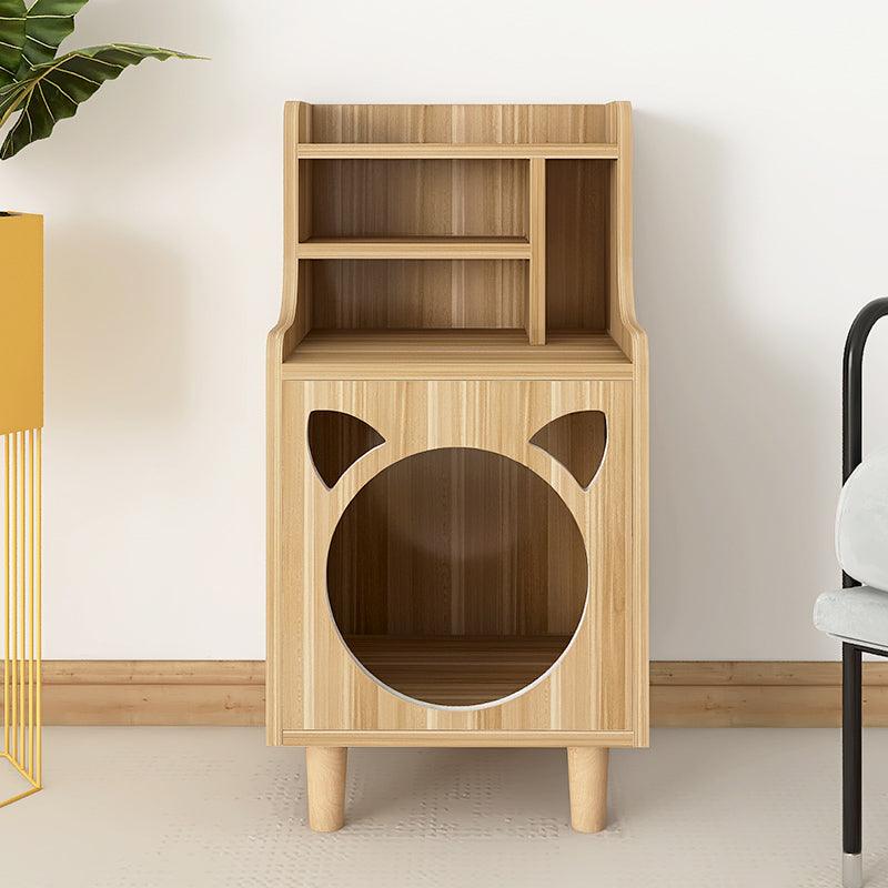 Pura Side Table With Pet House, Wood-Weilai Concept-Weilai Concept