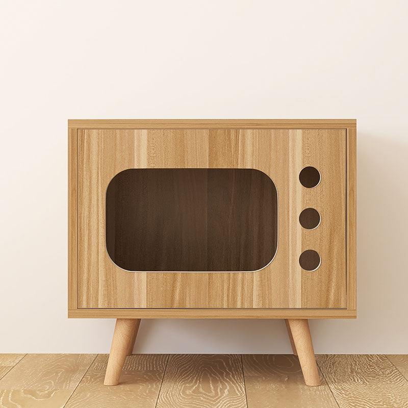 Durame Bedside Table With Pet House, Cat House-Weilai Concept-Weilai Concept