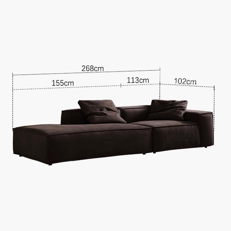 Hee Nordic Sofa, Two Seater, Three Seater Sofa, Corner Sofa, Suede with corner sofa 6 seater