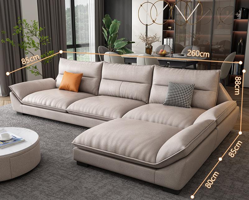 Quinn Four Seater, Four Seater Corner Sofa, Leathaire with cream corner sofa bed