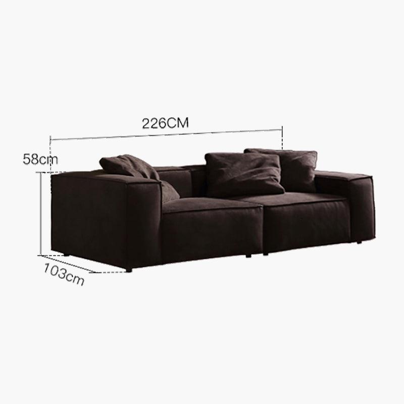 Hee Nordic Sofa, Two Seater, Three Seater Sofa, Corner Sofa, Suede with corner sofa bed for