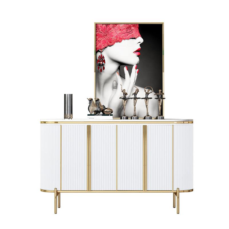 Elec Sideboard, Green & Gold with how to dress a sideboard