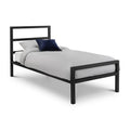 Soto Metal Bed 90cm - Satin Black Iconic abode