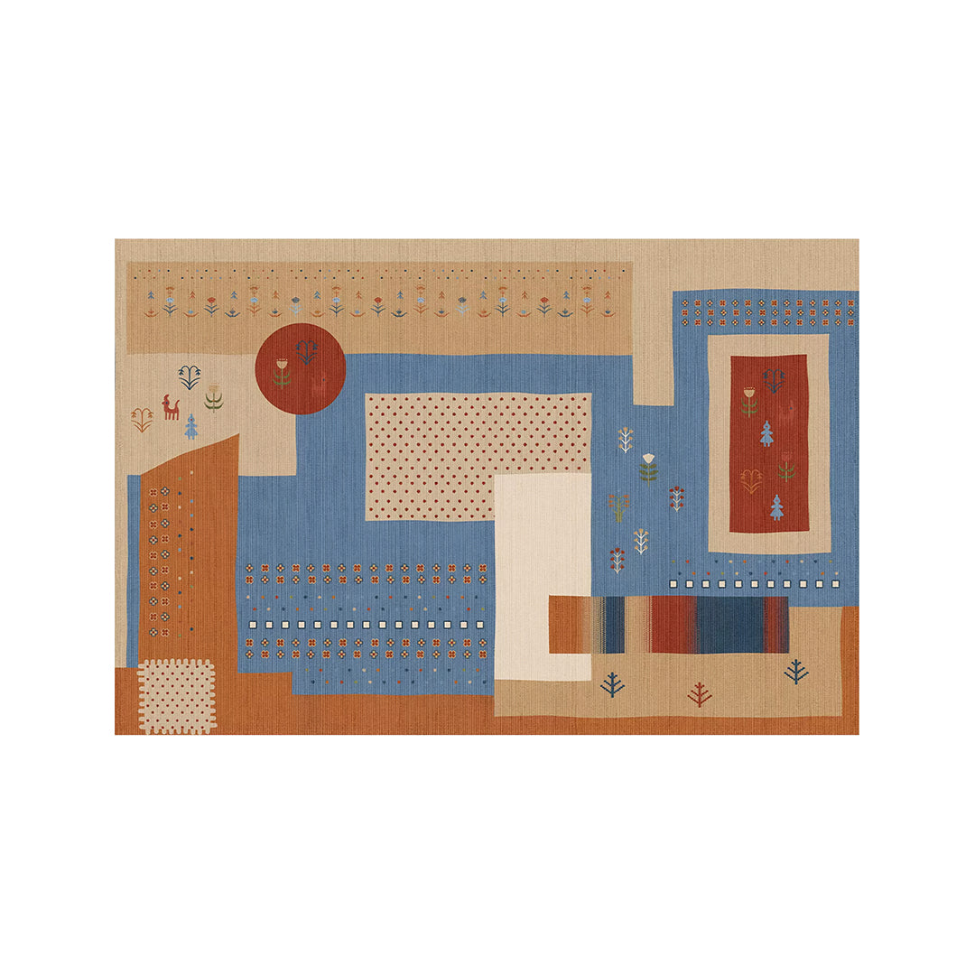 Lila Sahara Geo Rug, Various Style Available-6-120×160 cm-Weilai Concept