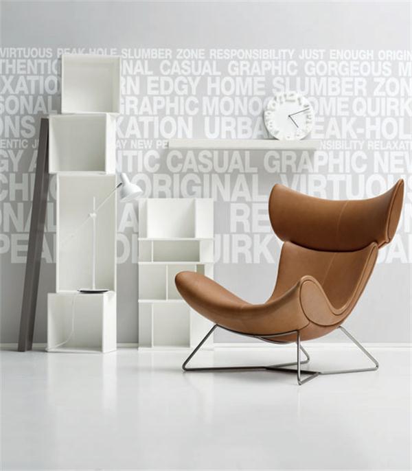 Imola Chair And Ottoman, Brown with Frame Base, Clearance-Weilai-Weilai Concept
