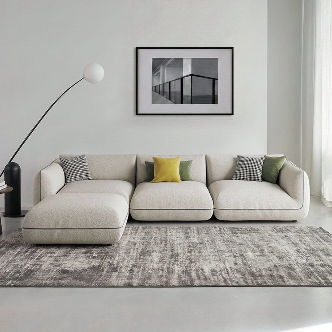 TOFU Agnes Three Seater Sofa, Modular Sofa, Suede